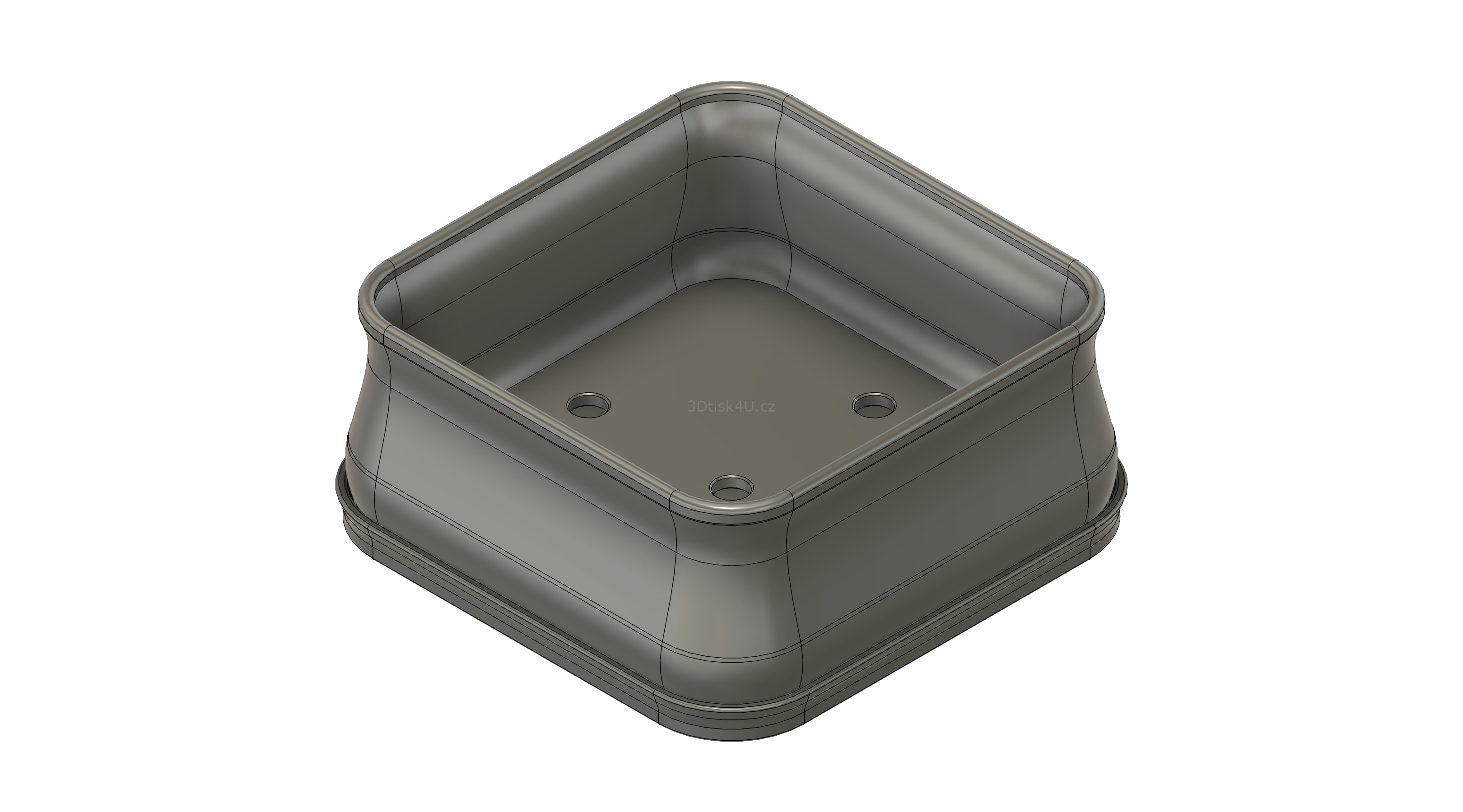 Miska na bonsaj čtvercová | typ 2