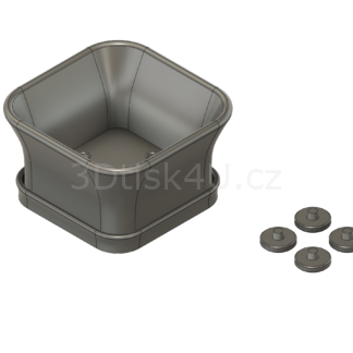 Miska na bonsaj čtvercová | typ 3
