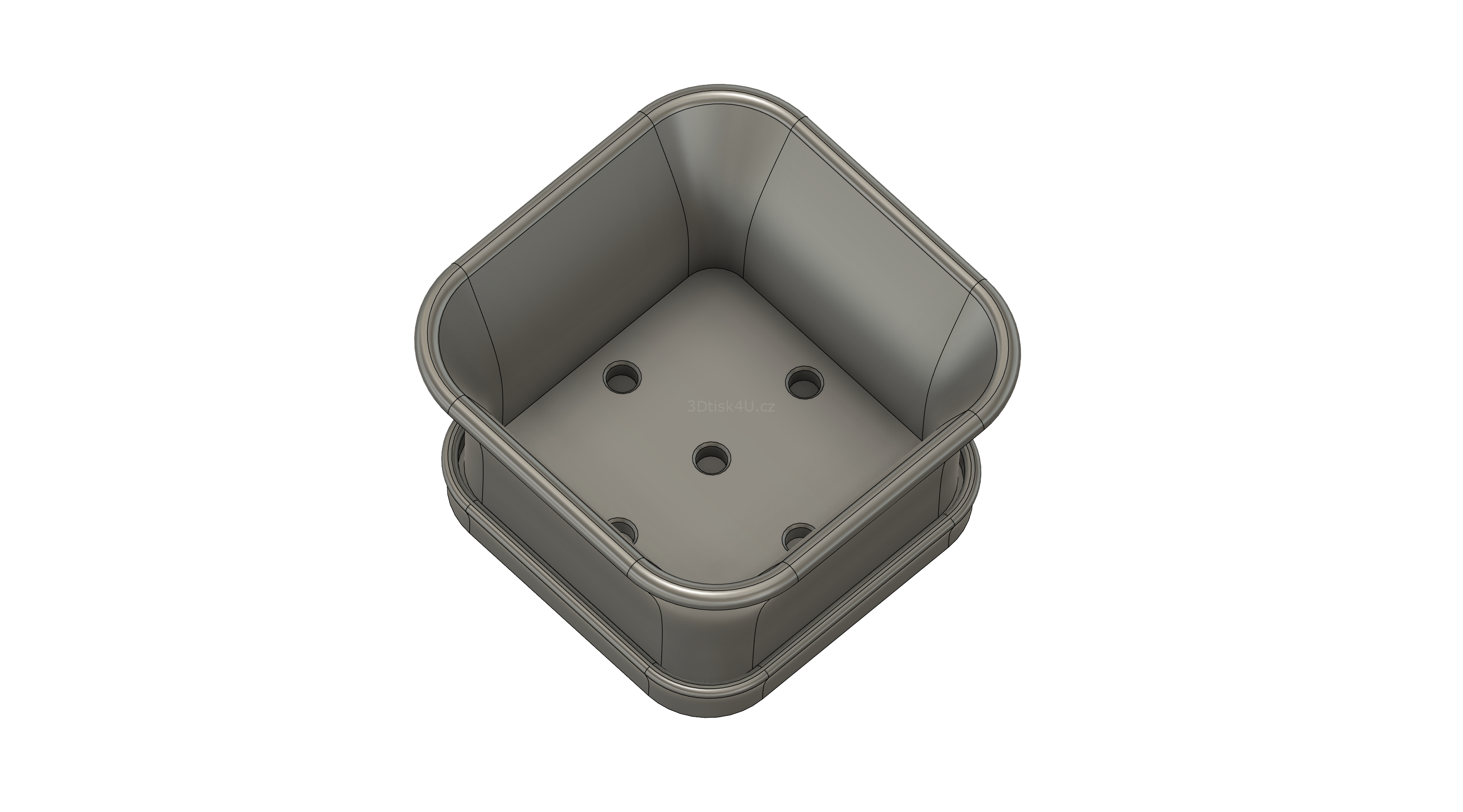 Miska na bonsaj čtvercová | typ 3