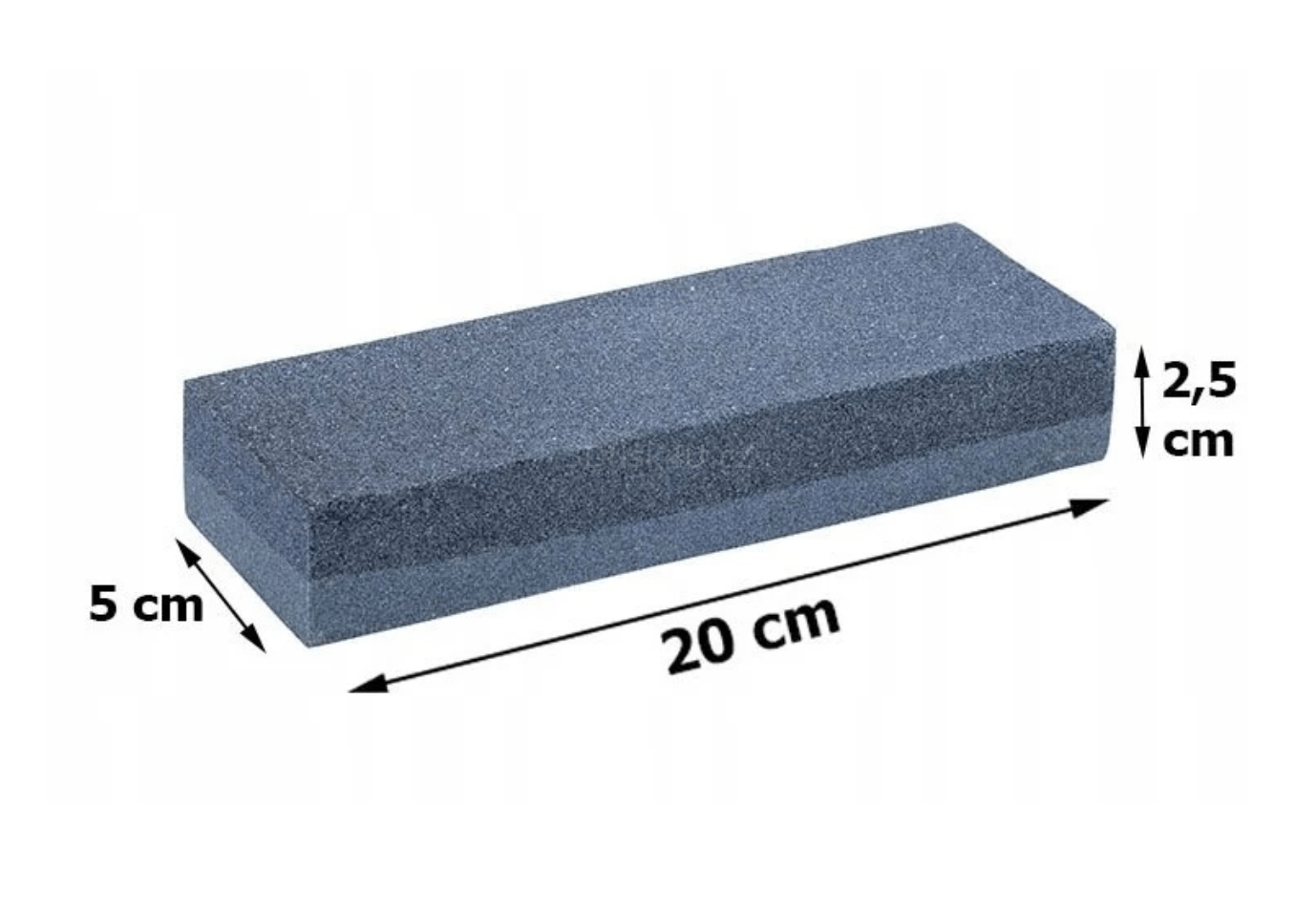 Brusný kámen dvoustranný P 120 / 360 rozměry
