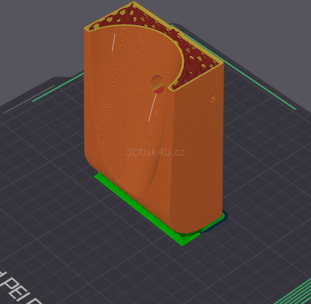patka nosiče jízdních kol slicer