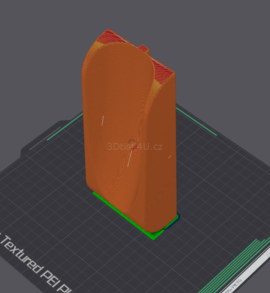 patka nosiče jízdních kol slicer