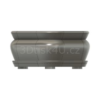 Miska na bonsaj čtvercová | profil 2