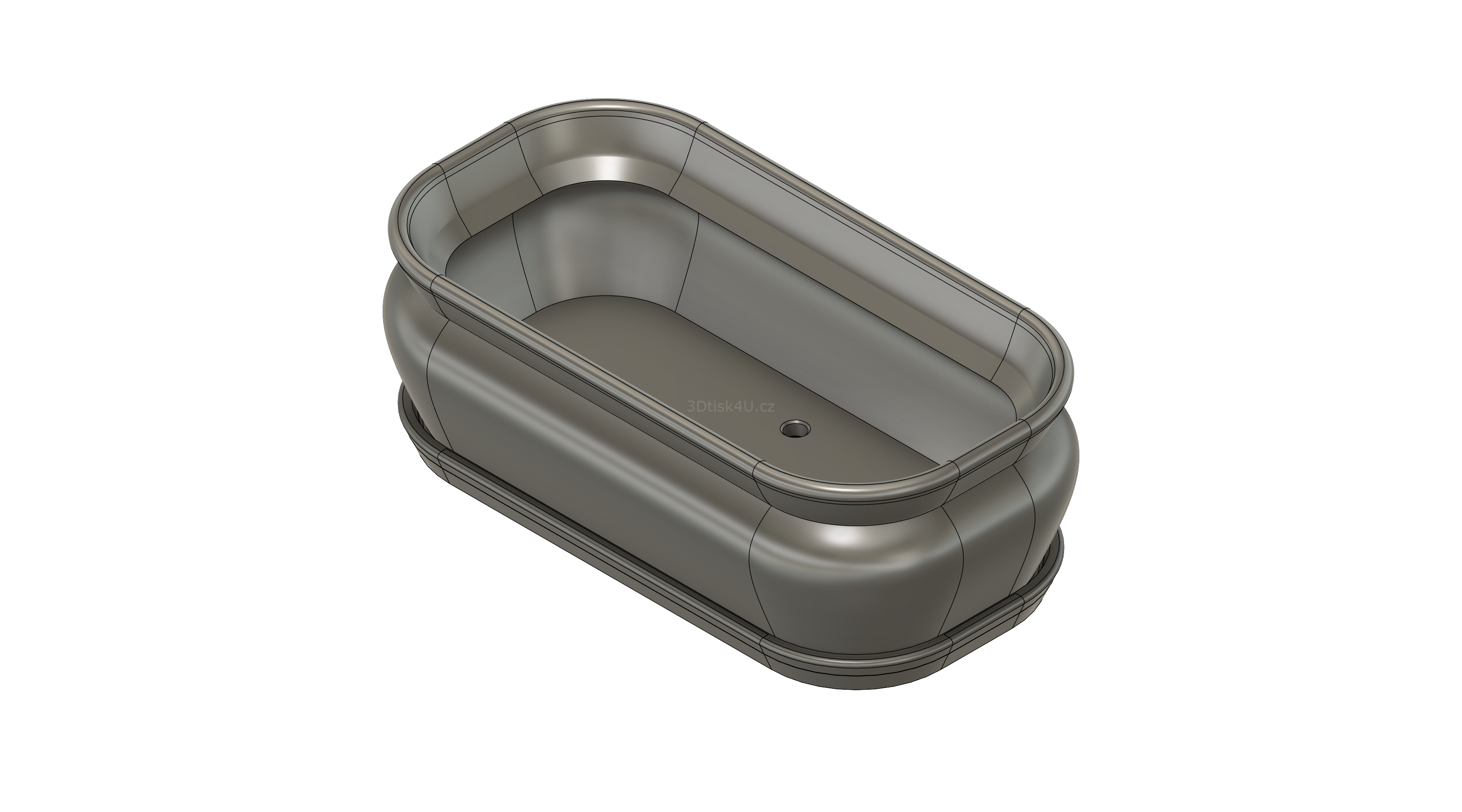 Miska na bonsaj obdélníková | profil 2