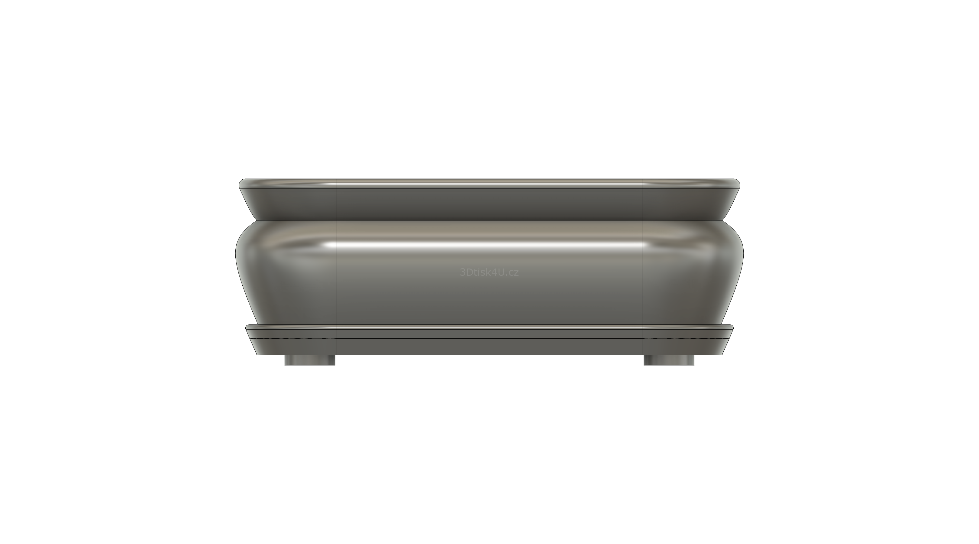 Miska na bonsaj obdélníková | profil 2