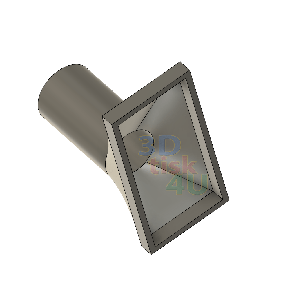 redukce z ventilátoru na trubičku dymboxu