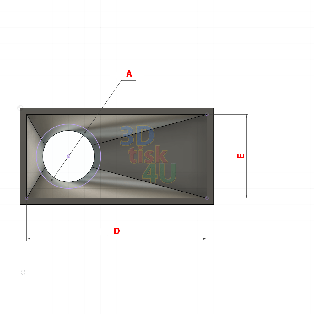 redukce z ventilátoru na trubičku dymboxu