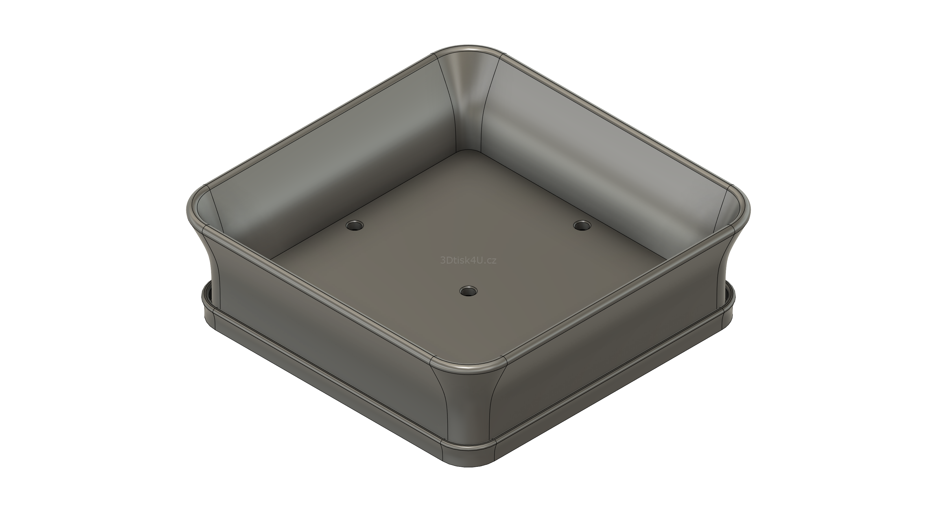 Miska na bonsaj čtvercová | typ 3 rozměr 15x15 cm