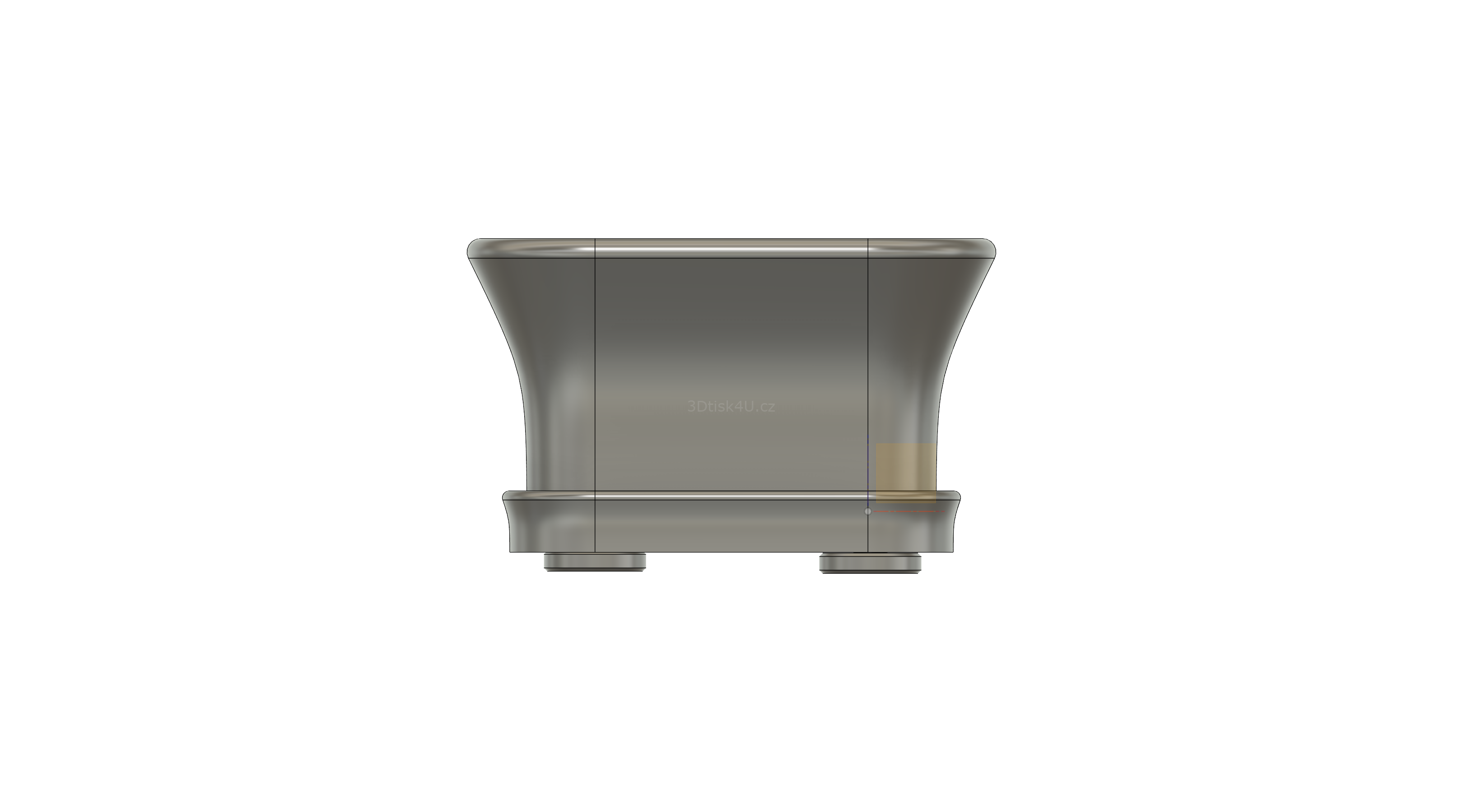 Miska na bonsaj čtvercová | typ 3 rozměr 8x8 cm